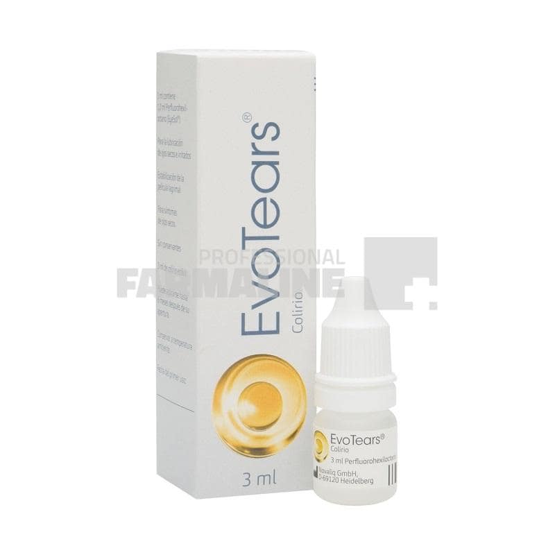 Evotears Picaturi Oftalmice 3ml - Soluția pentru Ochi Uscați 1 Evotears Picaturi Oftalmice 3ml