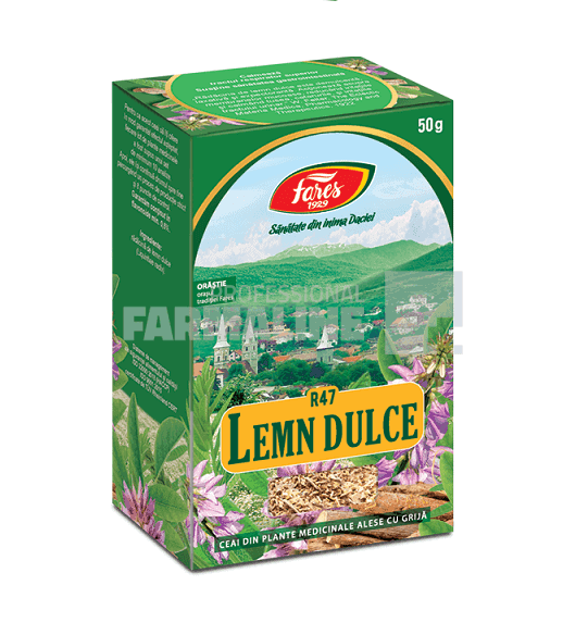 Fares Ceai Lemn Dulce radacina 50 g 1 Fares Ceai Lemn Dulce radacina 50 g