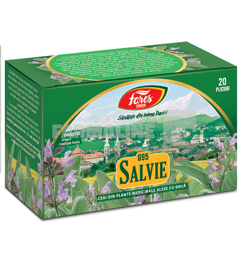 Fares Ceai Salvie 20 plicuri 1 Fares Ceai Salvie 20 plicuri