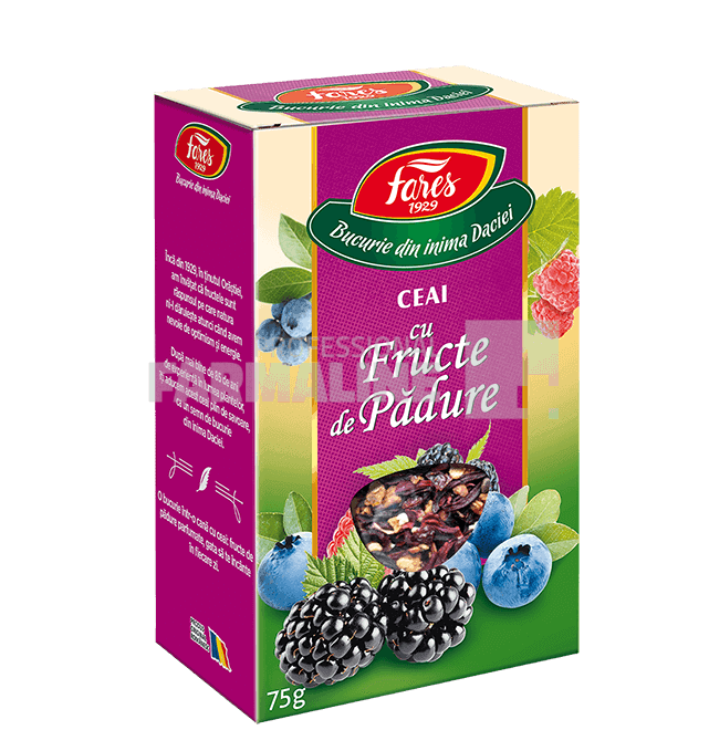 Fares Ceai aromat cu fructe de padure 75g 1 Fares Ceai aromat cu fructe de padure 75g