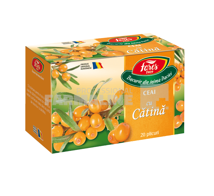 Fares Ceai Catina - Beneficii și Caracteristici 1 Fares Ceai catina 20 plicuri