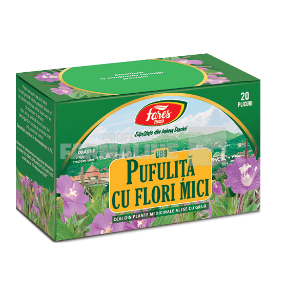 Fares Ceai de Pufulita cu Flori Mici 20 plicuri 1 Fares Ceai de Pufulita cu Flori Mici 20 plicuri