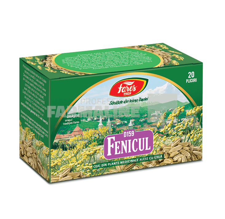 Fares Ceai fenicul 20 plicuri 1 Fares Ceai fenicul 20 plicuri