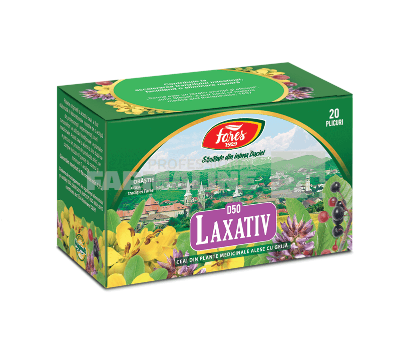 Fares Ceai laxativ 20 plicuri 1 Fares Ceai laxativ 20 plicuri