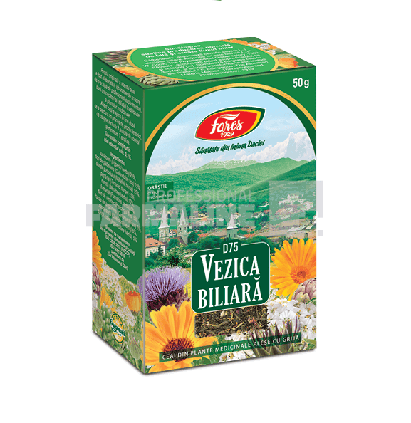 Fares Ceai vezica biliara 50 g 1 Fares Ceai vezica biliara 50 g