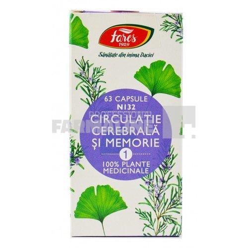 Fares Circulatie cerebrala si memorie 1 N132 63 capsule