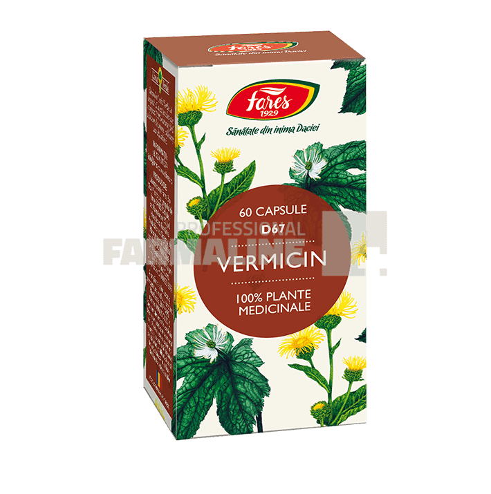 Fares D67 Vermicin 60 capsule 1 Fares D67 Vermicin 60 capsule