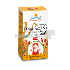 Fares F154 Vitaminizant cu Macese si Catina 63 comprimate masticabile