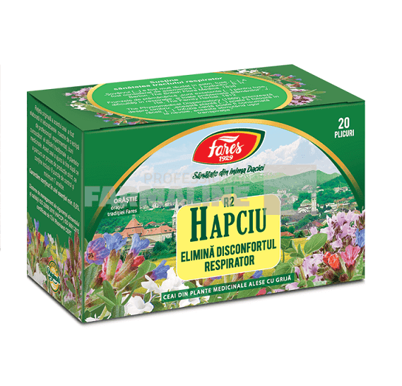 Fares R2 Ceai Hapciu Raceala si gripa antiinflamator si antiinfectios 20 plicuri 1 Fares R2 Ceai Hapciu Raceala si gripa antiinflamator si antiinfectios 20 plicuri