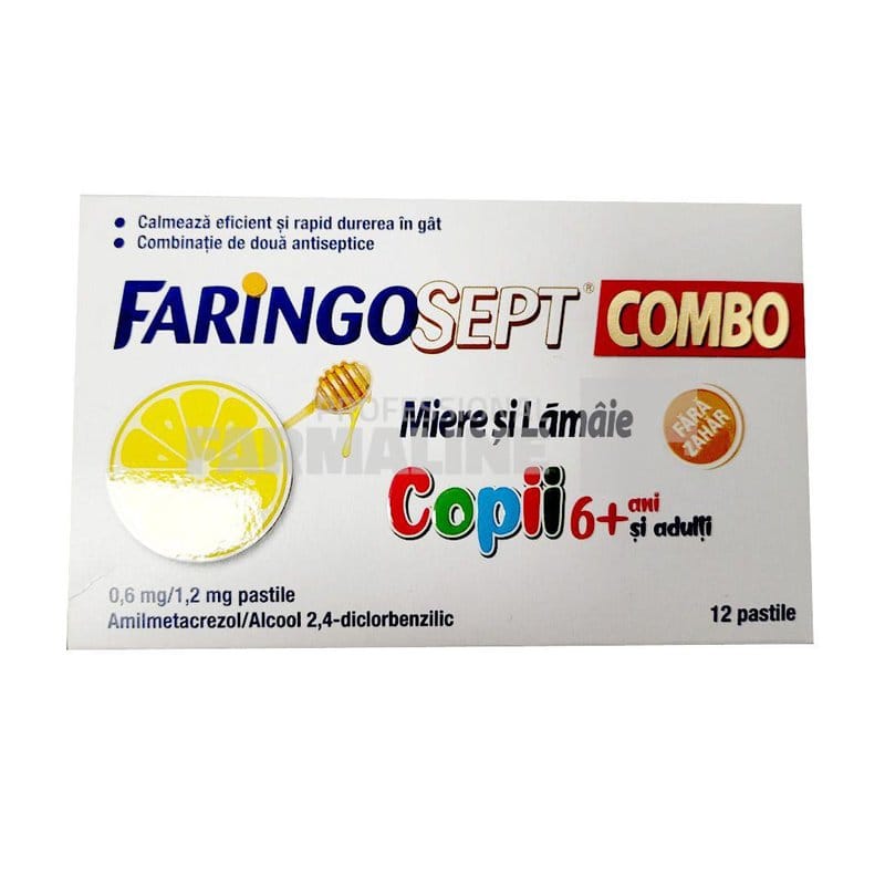 Faringosept Combo miere si lamaie 0