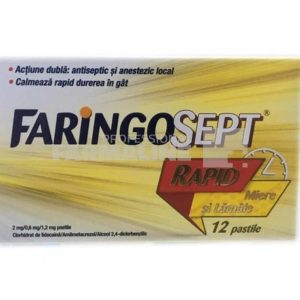Faringosept rapid miere si lamaie 2 mg/0
