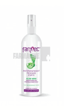 Farmec Antiperspirant spray pentru picioare forte cu aloe vera 200 ml