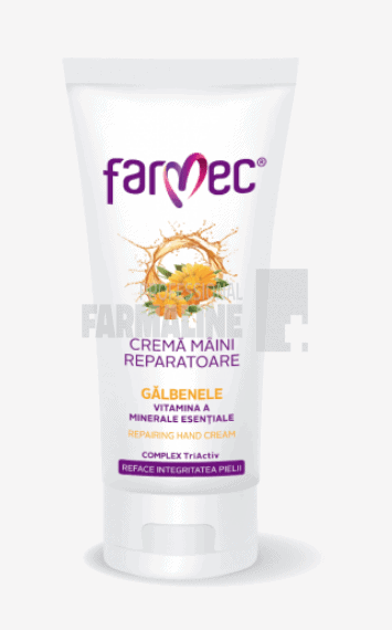 Farmec Crema maini reparatoare galbenele si vitamina A 100 ml 1 Farmec Crema maini reparatoare galbenele si vitamina A 100 ml