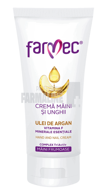 Farmec Crema pentru maini si unghii cu Ulei de Argan 100 ml 1 Farmec Crema pentru maini si unghii cu Ulei de Argan 100 ml
