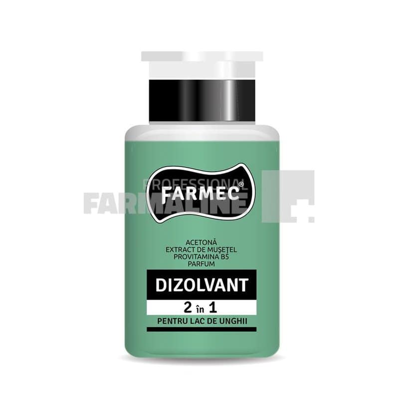 Farmec Dizolvant lac unghii 2 in 1 cu musetel si provit B5 150ml