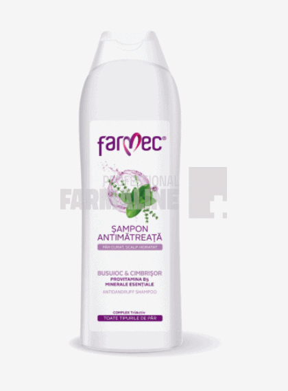 Farmec Sampon antimatreata cu busuioc & cimbrisor, provitamina B5 si minerale esentiale 400 ml 1 Farmec Sampon antimatreata cu busuioc & cimbrisor