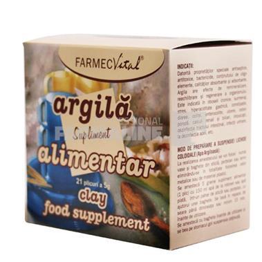 Farmec Vital Argila supliment nutritiv 21 plicuri