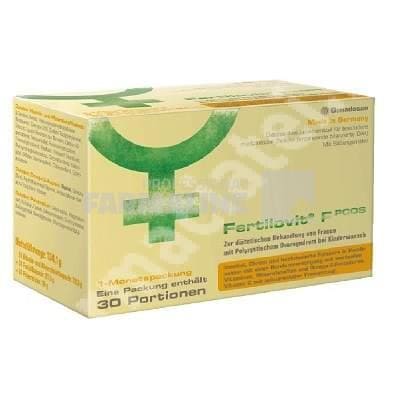 Fertilovit F Pcos - Soluția ta pentru echilibru hormonal 1 Fertilovit F Pcos (30 caps.+30 caps.+30 pl.) Gonadosan