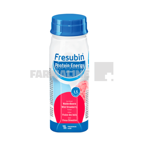 Fresubin Protein Energy Drink cu aroma de capsuni 200 ml 4 bucati 1 Fresubin Protein Energy Drink cu aroma de capsuni 200 ml 4 bucati