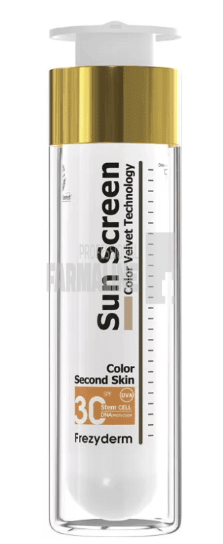 Frezyderm Sun Screen Color Velvet Face SPF30+ tehnologie second skin 50 ml 1 Frezyderm Sun Screen Color Velvet Face SPF30+ tehnologie second skin 50 ml