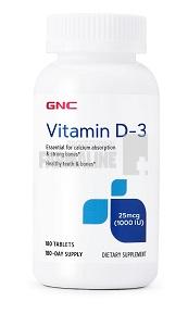 GNC Vitamina D3 2000 IU 180 tablete