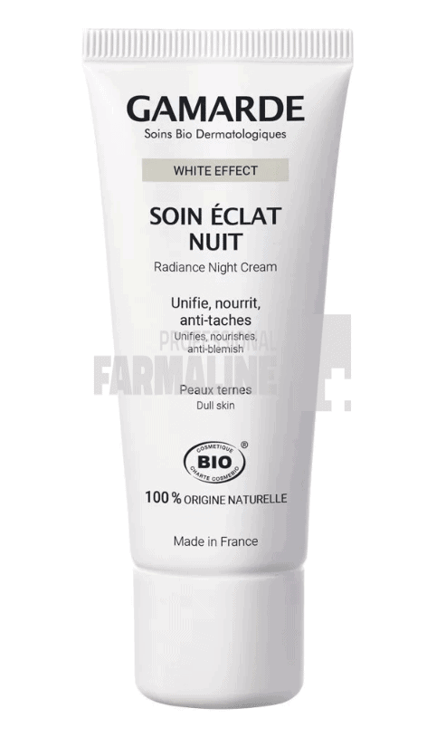 Gamarde Crema de noapte anti-pete cu efect albire 40 ml 1 Gamarde Crema de noapte anti-pete cu efect albire 40 ml