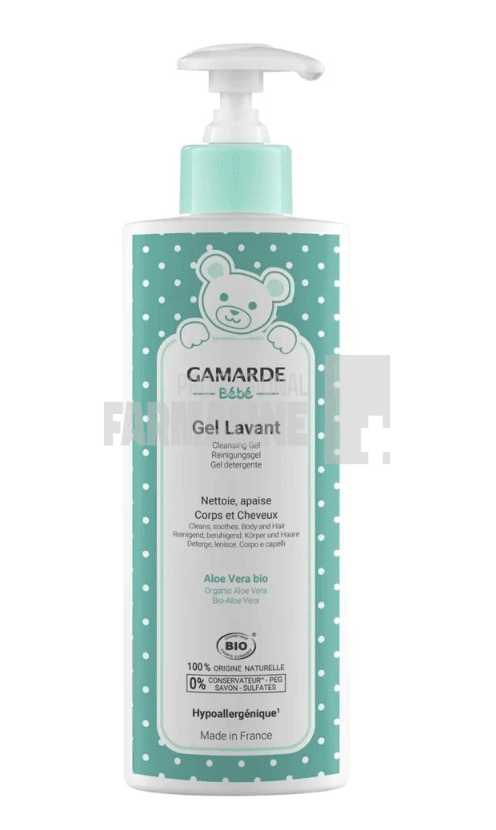 Gamarde Gel de baie corp si par bebelusi 400 ml 1 Gamarde Gel de baie corp si par bebelusi 400 ml