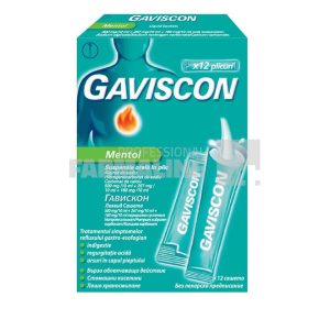Gaviscon Mentol 12 plicuri