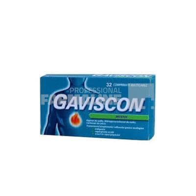 Gaviscon Mentol 32 comprimate masticabile
