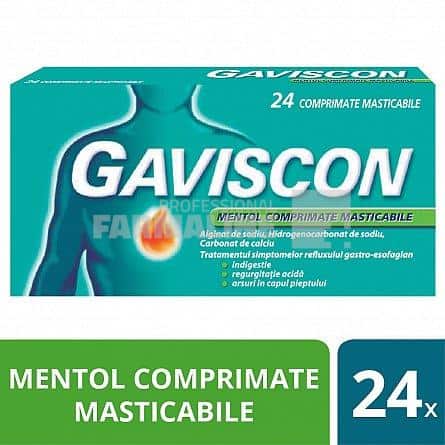 Gaviscon mentol 24 comprimate masticabile