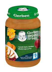 Gerber Piure Bio din cartof dulce