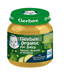 Gerber Piure Bio din mazare