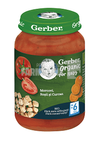 Gerber Piure Bio din morcov