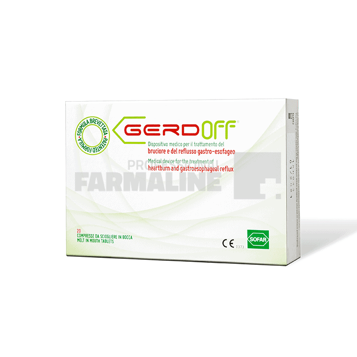 Gerdoff 20 comprimate masticabile