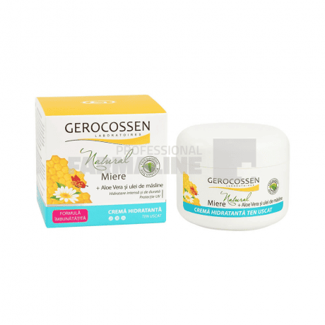 Gerocossen Natural Crema Hidratanta miere+aloe+ulei masline TU 100ml