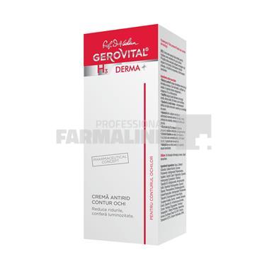 Gerovital H3 Derma+ Crema antirid contur ochi 15 ml