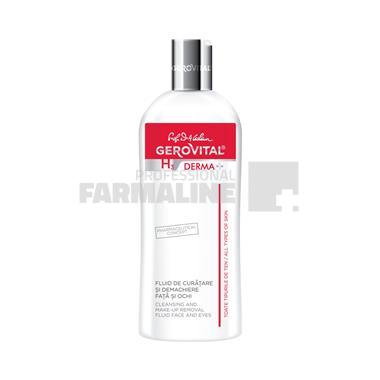Gerovital H3 Derma+ Fluid de curatare si demachiere fata si ochi 200 ml