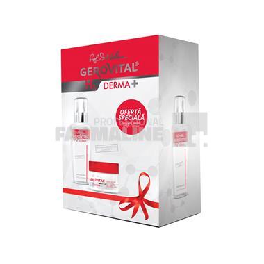 Gerovital H3 Derma+ Pachet Crema activ hidratanta 24H 50 ml + Apa micelara 150 ml Cadou