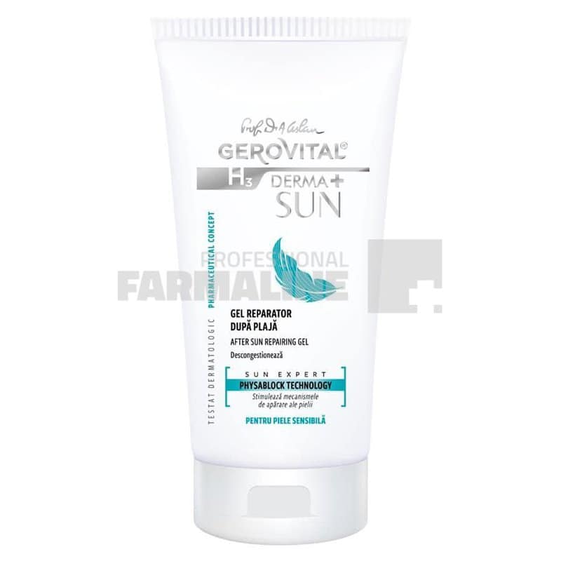 Gerovital H3 Derma+ Sun Gel reparator dupa plaja 150 ml