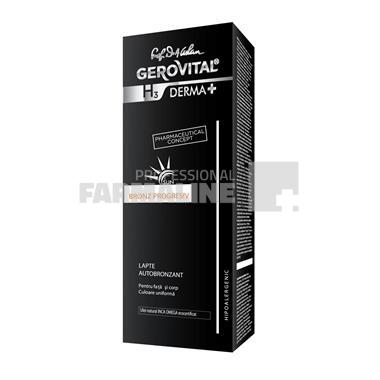 Gerovital H3 Derma+ Sun Lapte autobronzant fata si corp 150 ml
