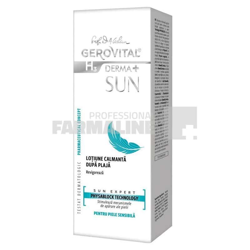 Gerovital H3 Derma+ Sun Lotiune calmanta dupa plaja 150 ml