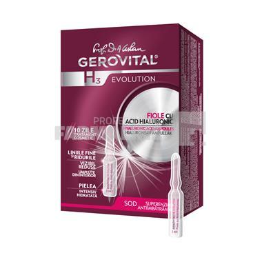 Gerovital H3 Evolution Fiole cu Acid Hialuronic 10 fiole