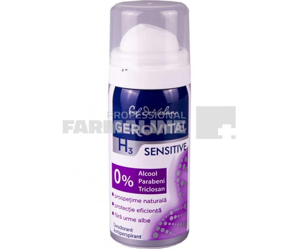 Gerovital H3 Sensitive Deodorant spray 40 ml 1 Gerovital H3 Sensitive Deodorant spray 40 ml
