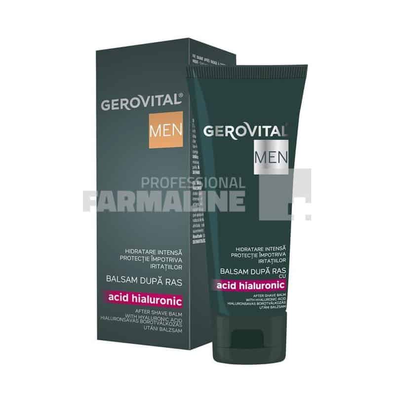 Gerovital Men Balsam dupa ras cu acid hialuronic 100 ml