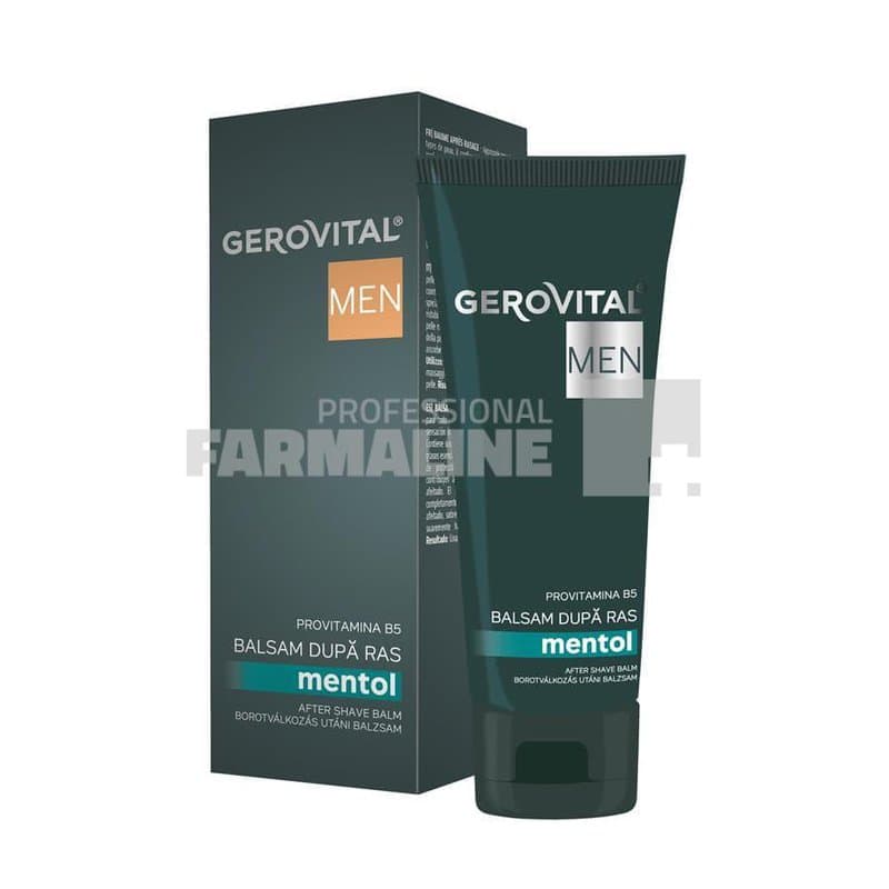 Gerovital Men Balsam dupa ras mentol 100 ml