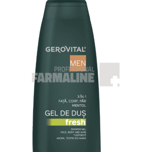 Gerovital Men Gel de dus fresh 3 in 1 400 ml