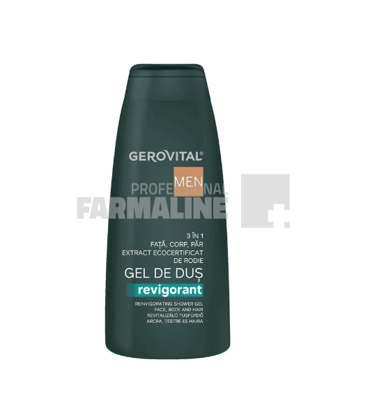 Gerovital Men Gel de dus revigorant 3 in 1 400 ml 1 Gerovital Men Gel de dus revigorant 3 in 1 400 ml