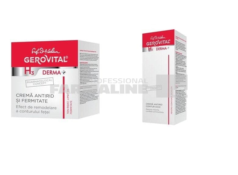 Gerovital Pachet Derma+ Premium Care Crema antirid si fermitate 50 ml + Derma+ Premium Care Filler intens antirid 15 ml 1 Gerovital Pachet Derma+ Premium Care Crema antirid si fermitate 50 ml + Derma+ Premium Care Filler intens antirid 15 ml
