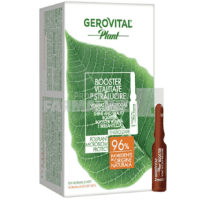 Gerovital Plant Polipant Microbiom Protect Booster vitalitate si stralucire 10 fiole