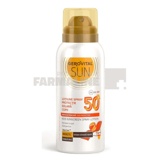 Gerovital Sun Lotiune Spray protectie solara copii SPF50+ 100 ml